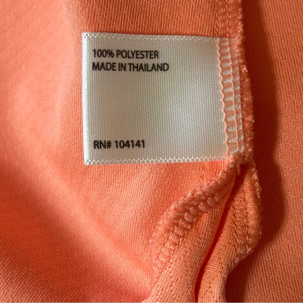 Lady Hagen Peach Sleeveless Collared Top L - Picture 8 of 9